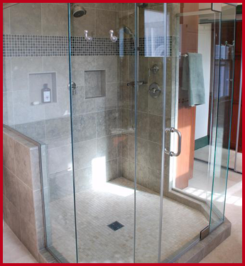 Semi-Framed Shower Glass Door